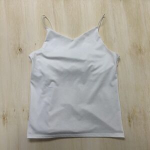 Vintage B. Moss Tank Top Womens Small White Spaghetti Strap Cami Lined Camisole